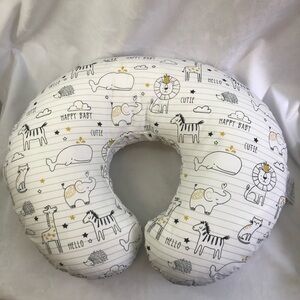 Boppy pillow with animal print cover